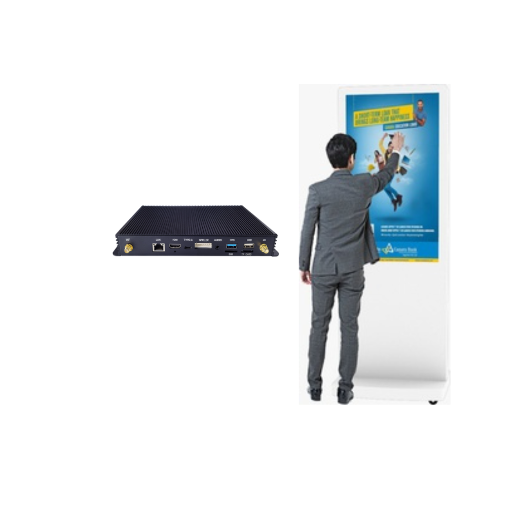 DigiSIGN Floorstand Interactive 50S White with Android Box ...